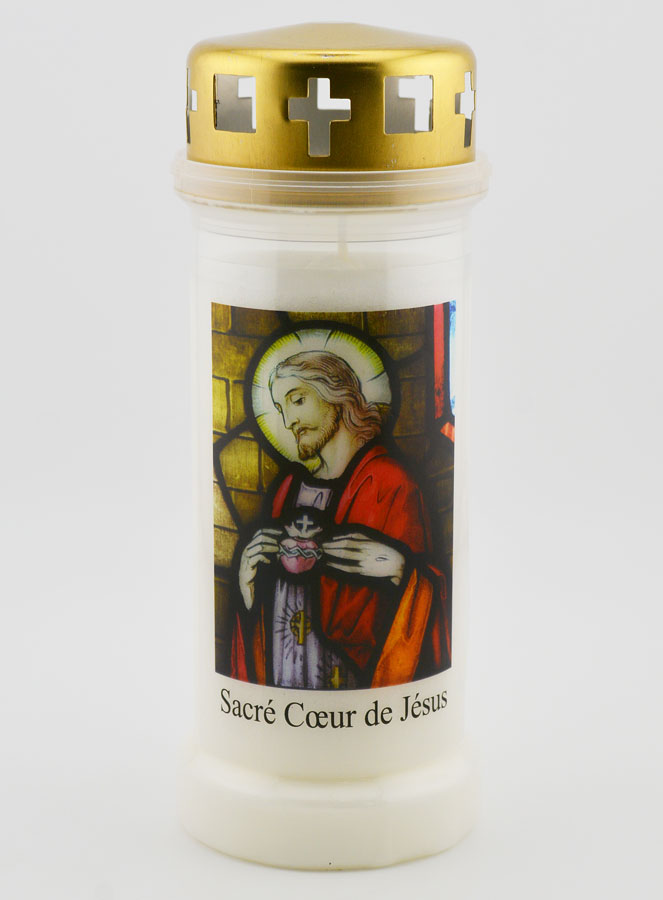 Bougie de Cimetière Sacré Coeur de Jésus (pic 1)