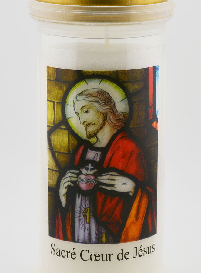 Bougie de Cimetière Sacré Coeur de Jésus (pic 3)