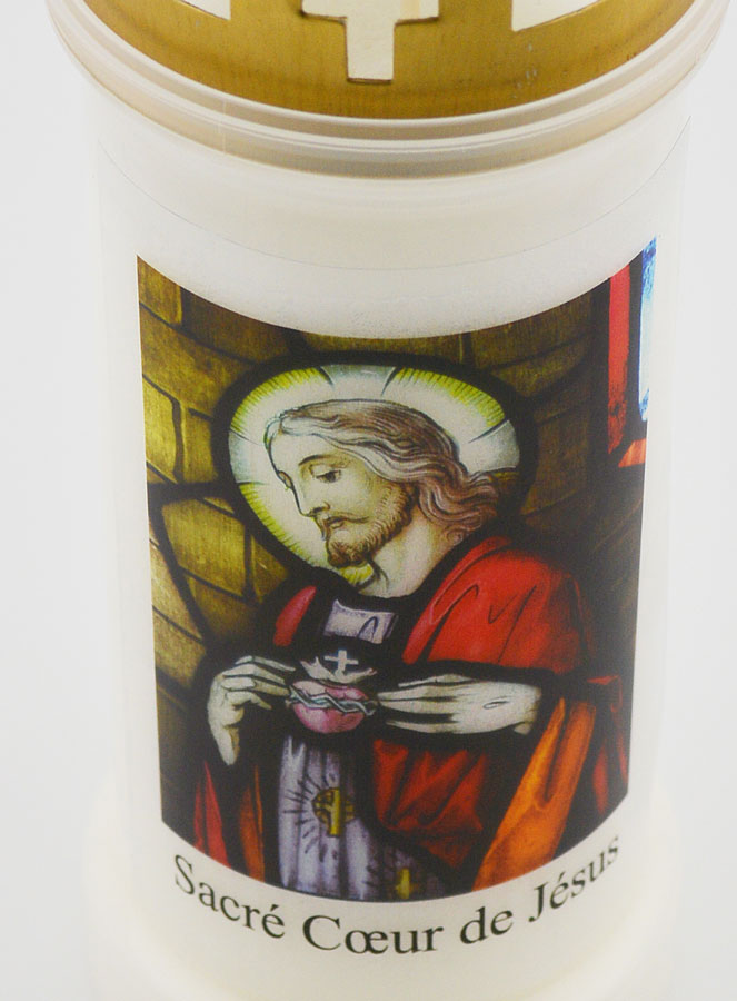 Bougie de Cimetière Sacré Coeur de Jésus (pic 4)