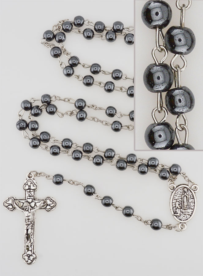 Chapelet Homme Noir en Perles (pic 1)