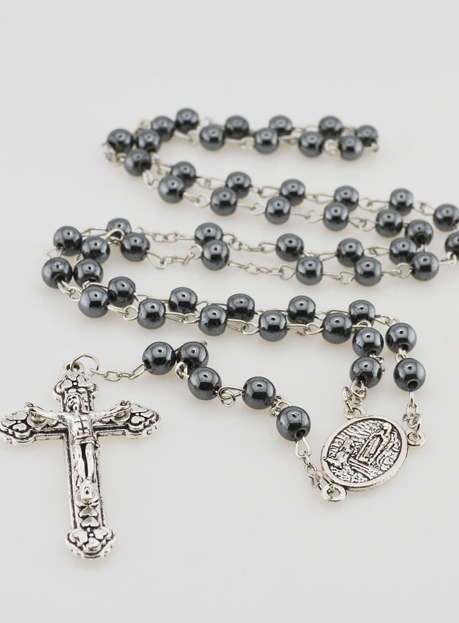 Chapelet Homme Noir en Perles (pic 2)