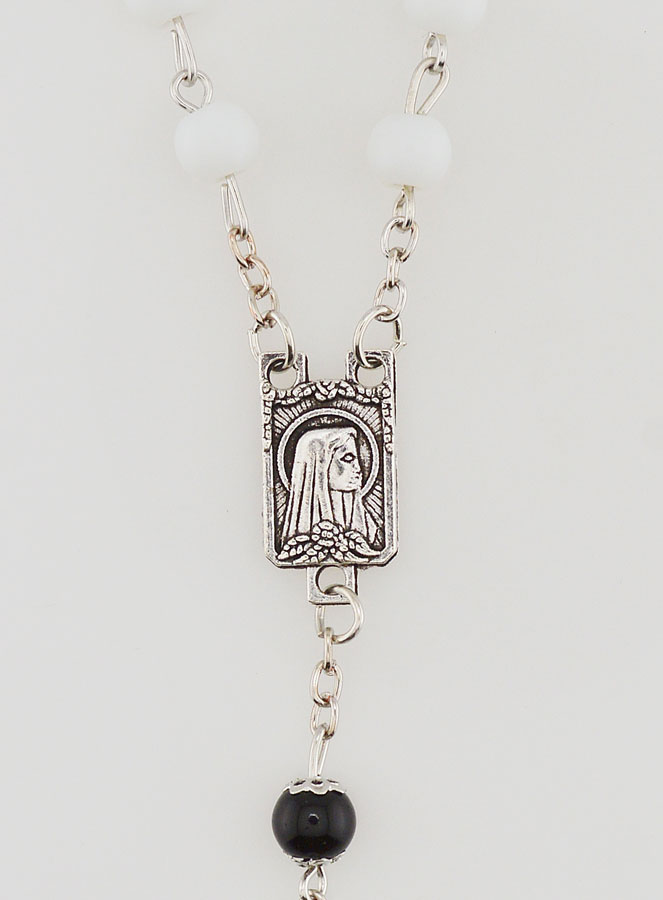 Chapelet Homme Blanc Noir (pic 4)