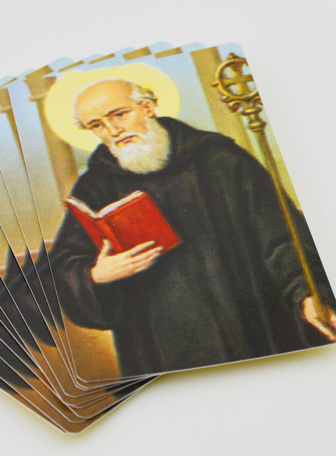 Lot de 10 Cartes de Prières à Saint Benoît (pic 2)
