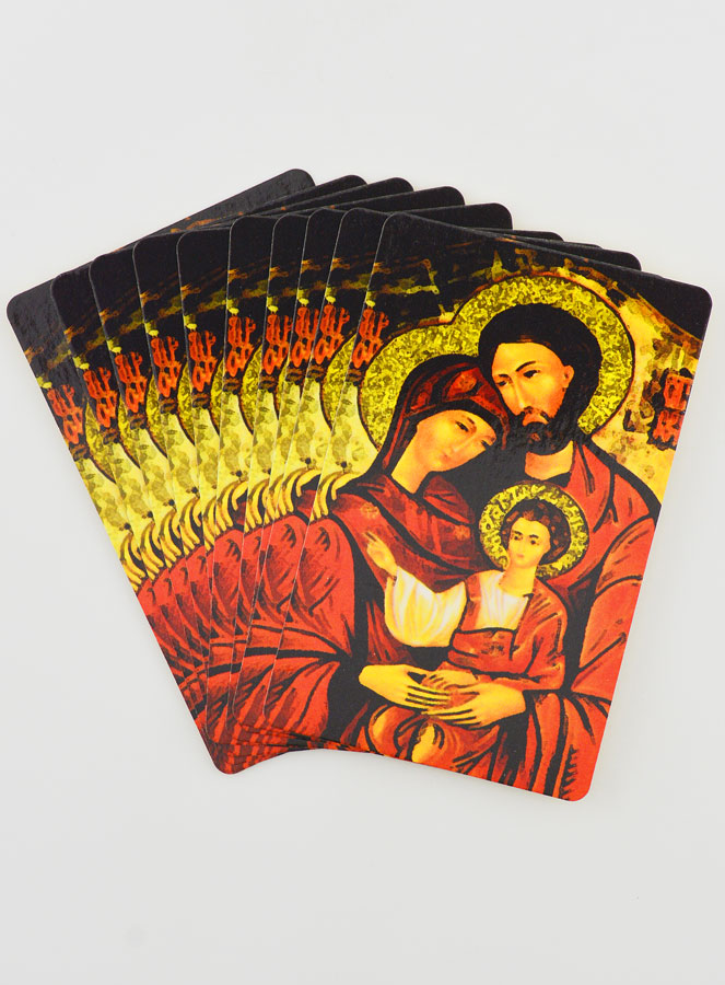 Lot de 10 Cartes de Prières à la Sainte Famille (pic 1)