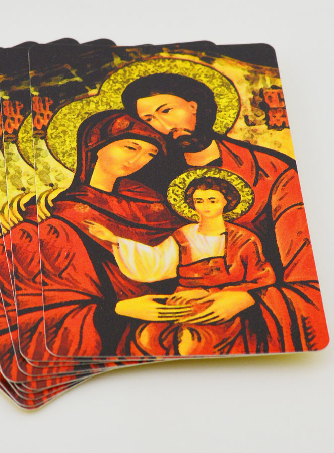 Lot de 10 Cartes de Prières à la Sainte Famille (pic 2)