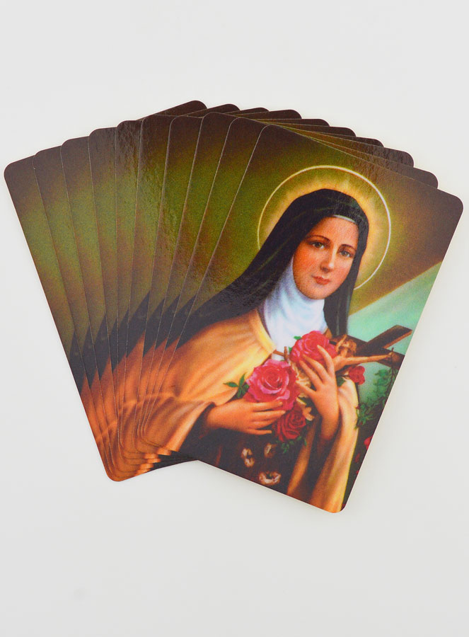 Lot de 10 Cartes de Prières à Sainte Thérèse (pic 1)