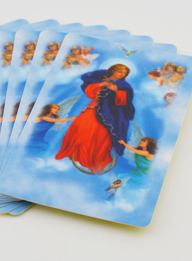 Lot de 10 Cartes de Prières à Marie qui Défait les Noeuds (pic 2)