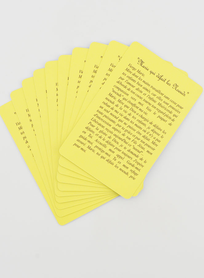Lot de 10 Cartes de Prières à Marie qui Défait les Noeuds (pic 3)
