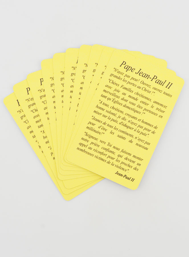 Lot de 10 Cartes de Prières à Saint Jean Paul II (pic 3)