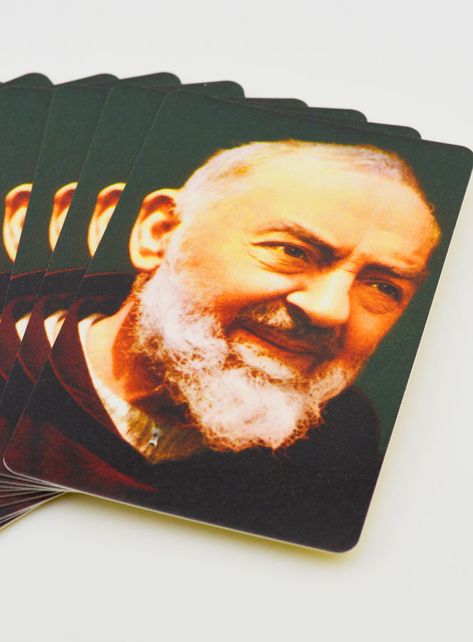 Lot de 10 Cartes de Prières à Padre Pio (pic 2)