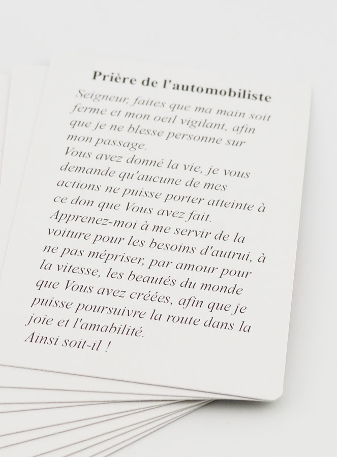 Lot de 10 Cartes de Prières à Saint Christophe (pic 4)