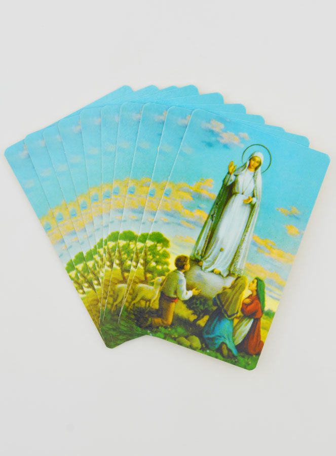 Lot de 10 Cartes de Prières à Notre Dame de Fatima (pic 1)