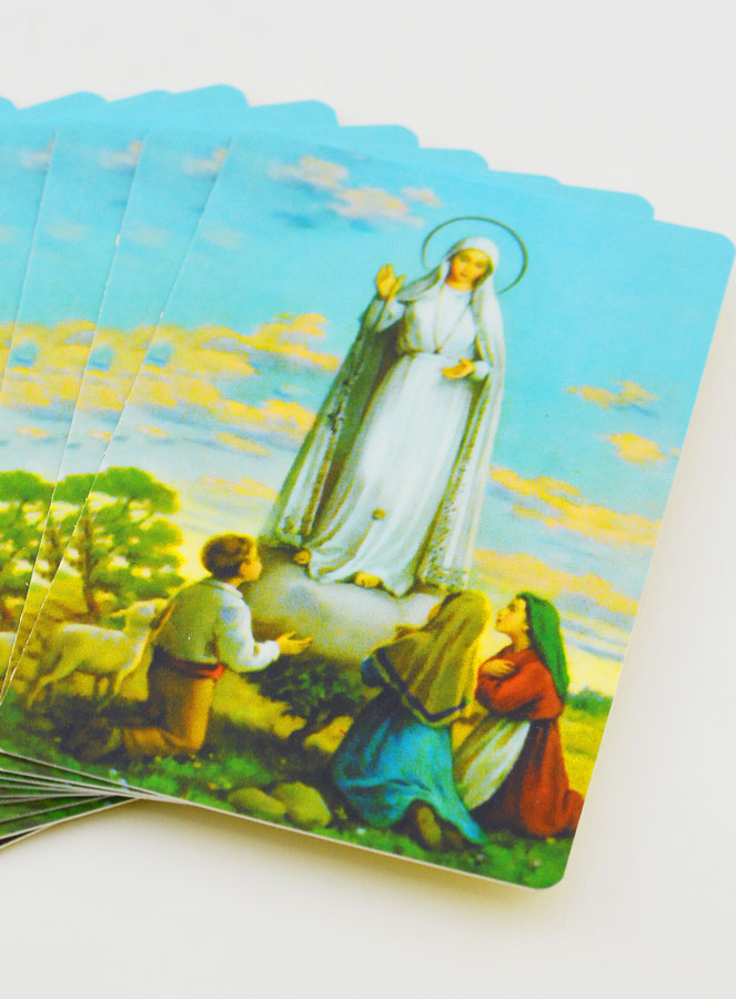 Lot de 10 Cartes de Prières à Notre Dame de Fatima (pic 2)