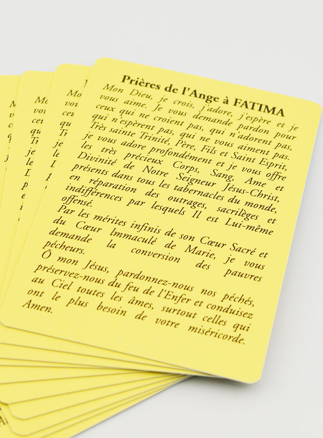 Lot de 10 Cartes de Prières à Notre Dame de Fatima (pic 4)
