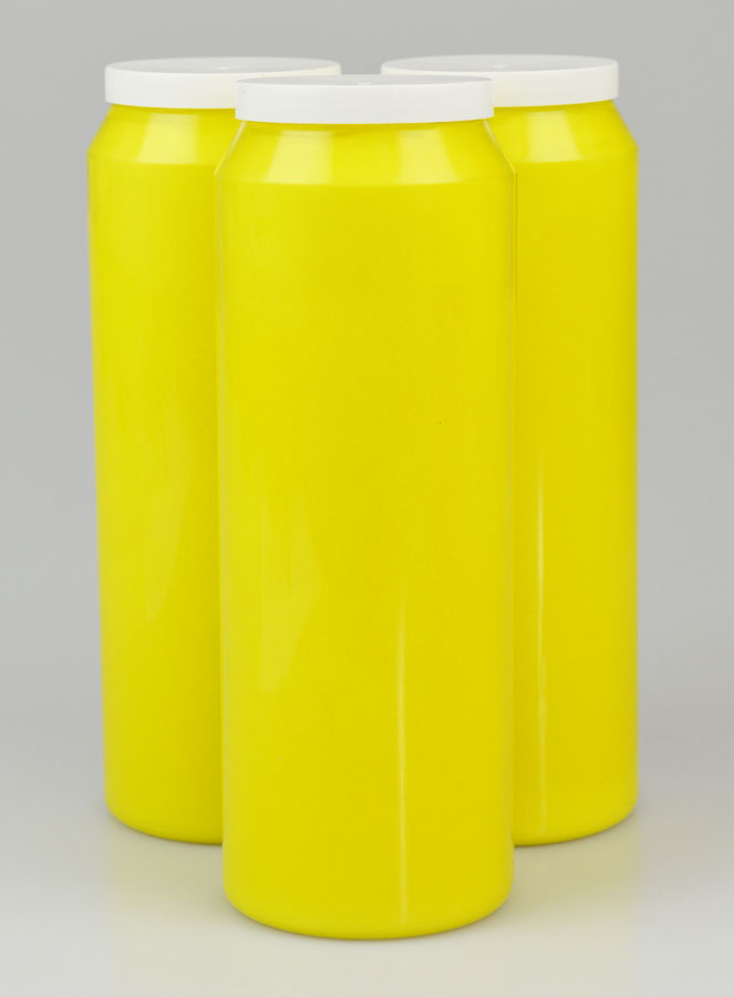3 Bougies de Neuvaines Jaunes (pic 1)