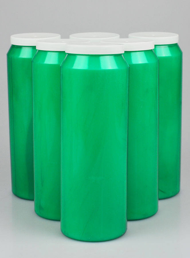 6 Bougies de Neuvaine Vertes (pic 1)
