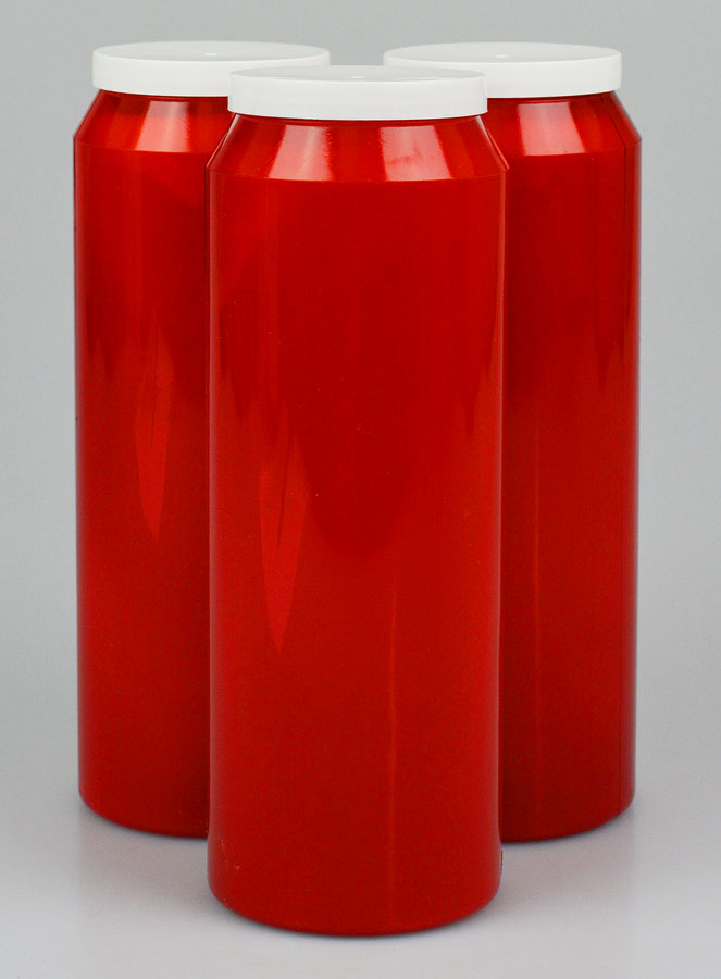 3 Bougies de Neuvaine Rouges (pic 1)