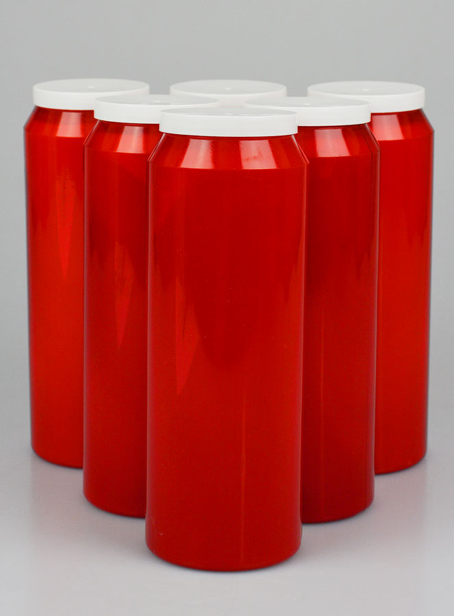 6 Bougies de Neuvaine Rouges (pic 1)