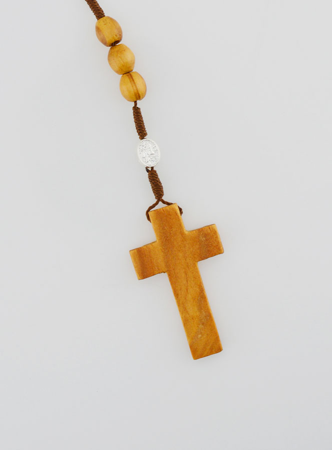 Chapelet en Bois d'Olivier 50cm (pic 4)