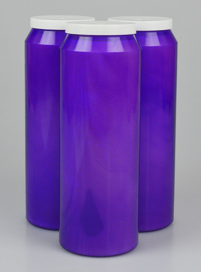 3 Bougies de Neuvaine Violettes (pic 1)