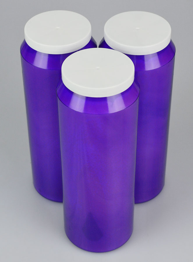 3 Bougies de Neuvaine Violettes (pic 2)