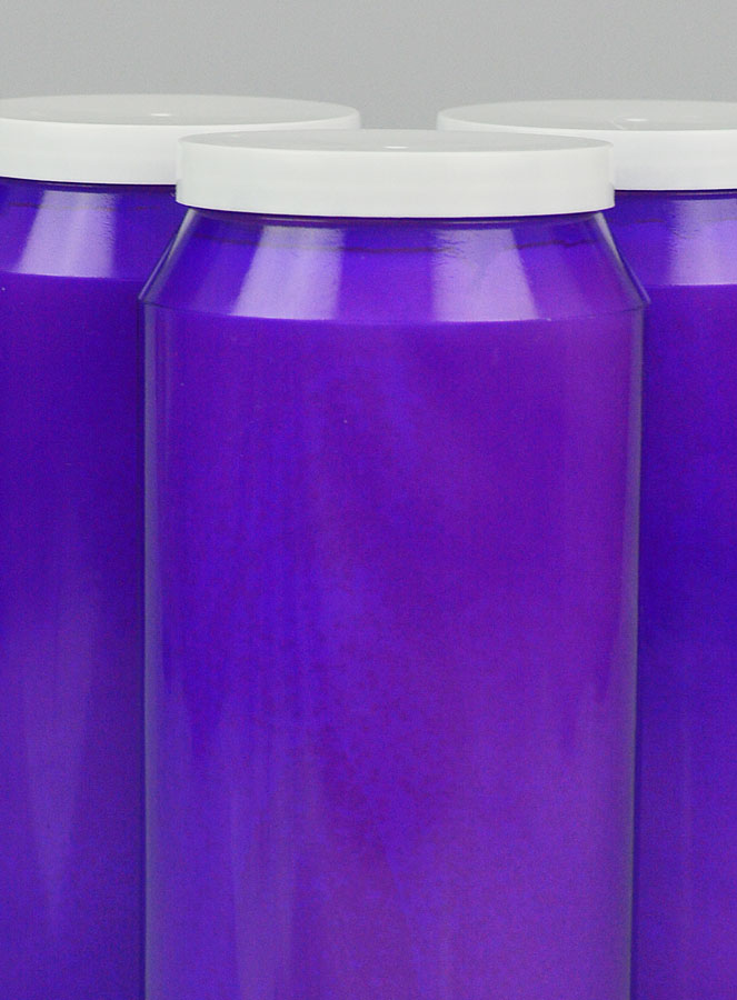 3 Bougies de Neuvaine Violettes (pic 3)