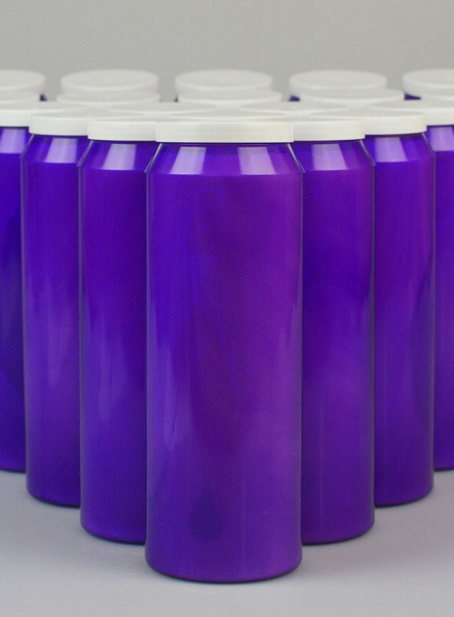 20 Bougies de Neuvaine Violettes (pic 3)