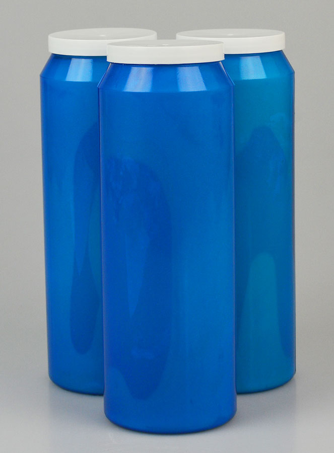 3 Bougies de Neuvaine Bleues (pic 1)