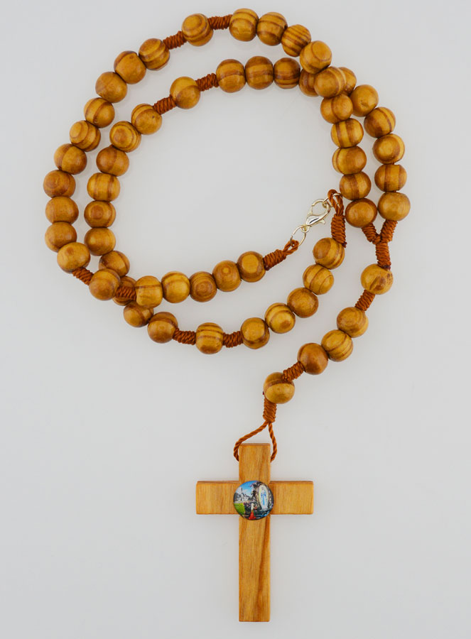 Chapelet Collier Fashion Mode Bois (pic 1)