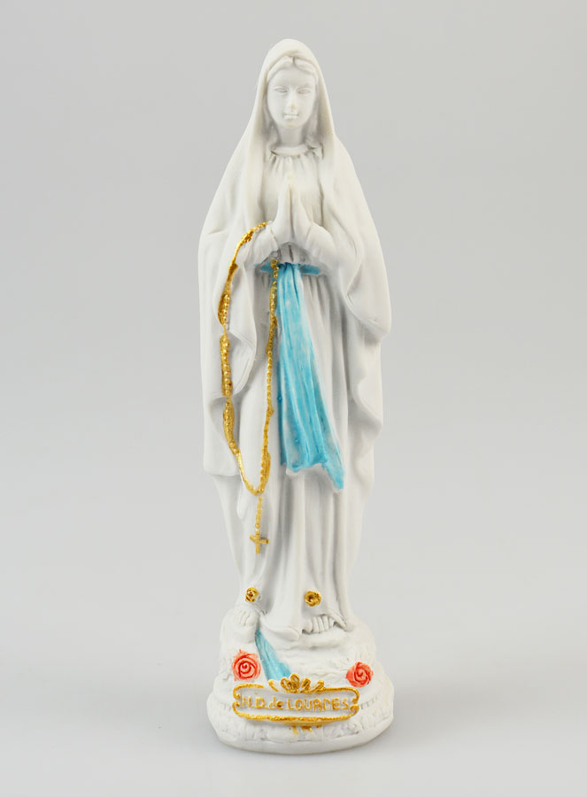 Statue Notre Dame de Lourdes 15cm (pic 1)