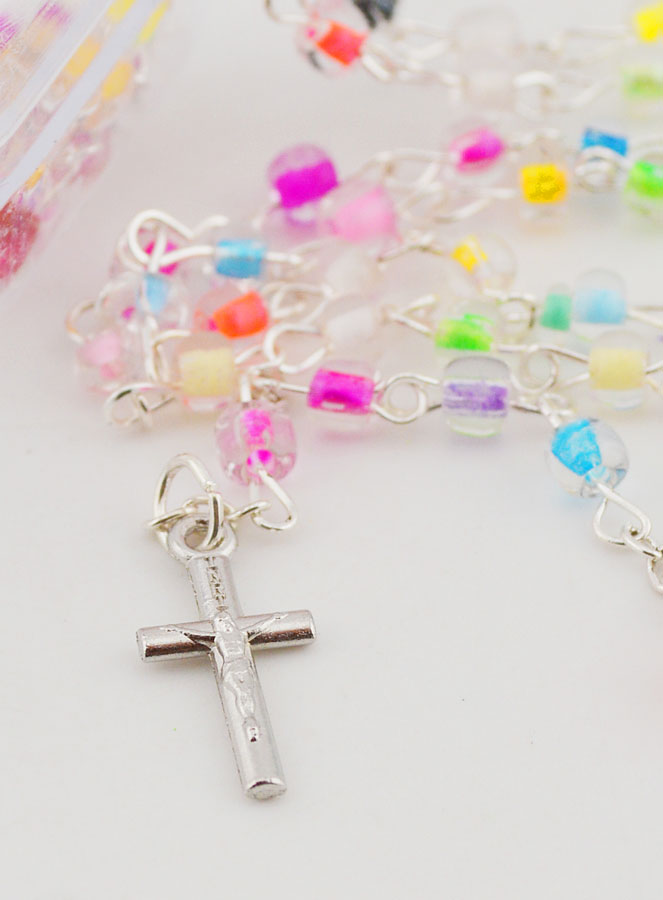 Chapelet Enfant en Perles - Boite Bonbon (pic 4)