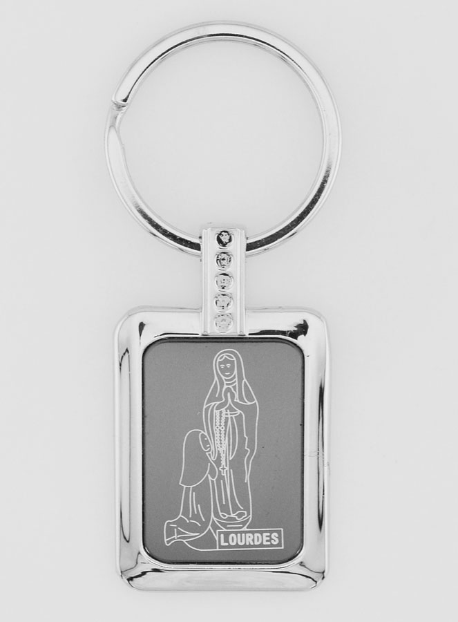 Porte clés Résine Noire de Lourdes (pic 1)