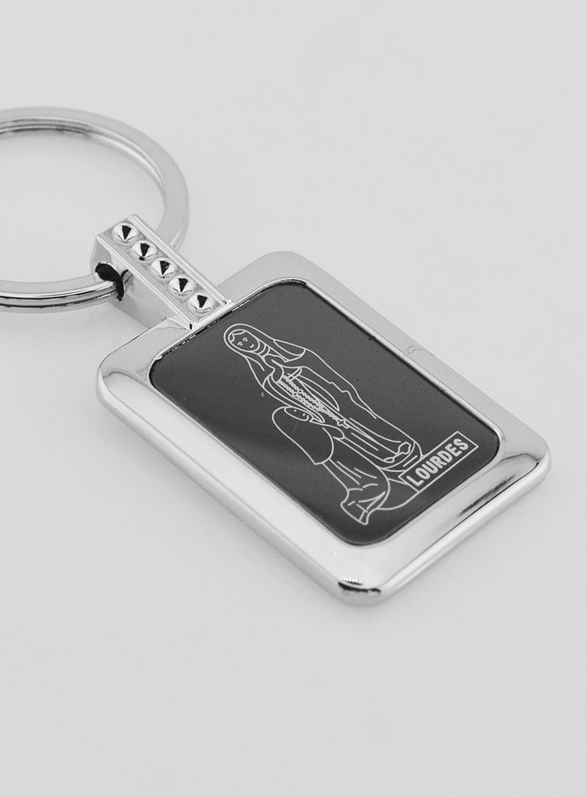 Porte clés Résine Noire de Lourdes (pic 3)