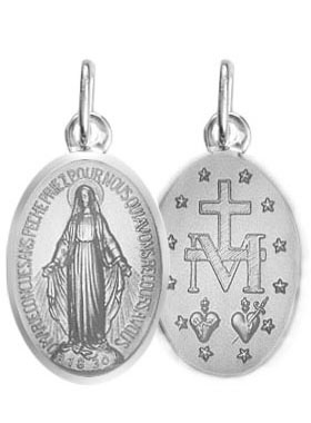 Médaille Miraculeuse en Argent Massif 15mm (pic 1)