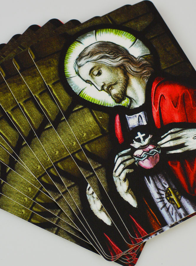 Lot de 10 Cartes de Prières Coeur Sacré de Jésus (pic 3)