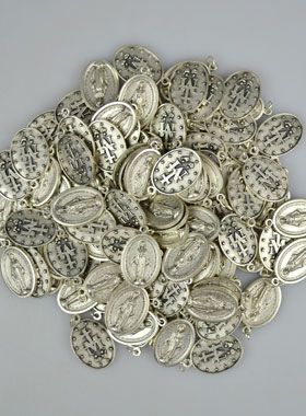 Lot de 100 Médailles Miraculeuses Métal Argenté (pic 1)