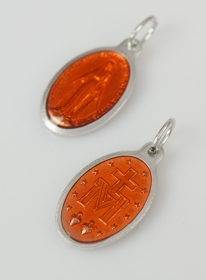 Médaille Miraculeuse Orange - 19mm (pic 2)