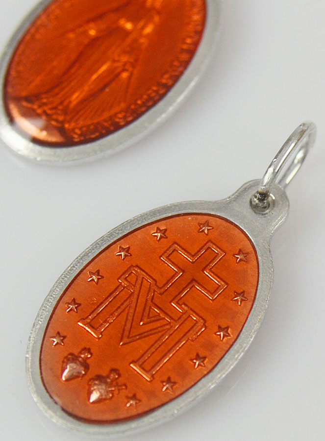 Médaille Miraculeuse Orange - 19mm (pic 4)