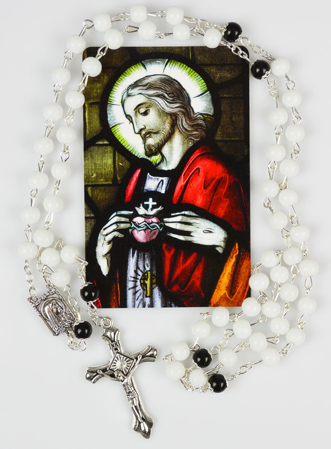 Chapelet Sacré Coeur de Jésus en Perles (pic 1)