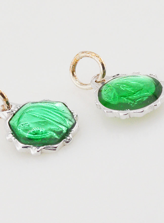 Médaille Vierge Marie 8mm - Verte (pic 4)