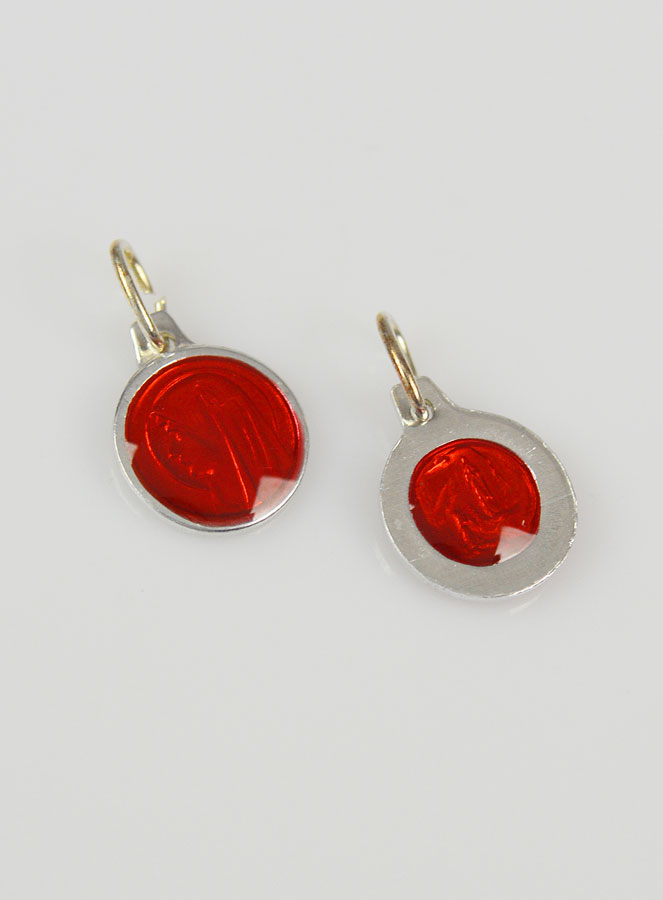 Médaille Vierge Marie - Rouge (pic 3)