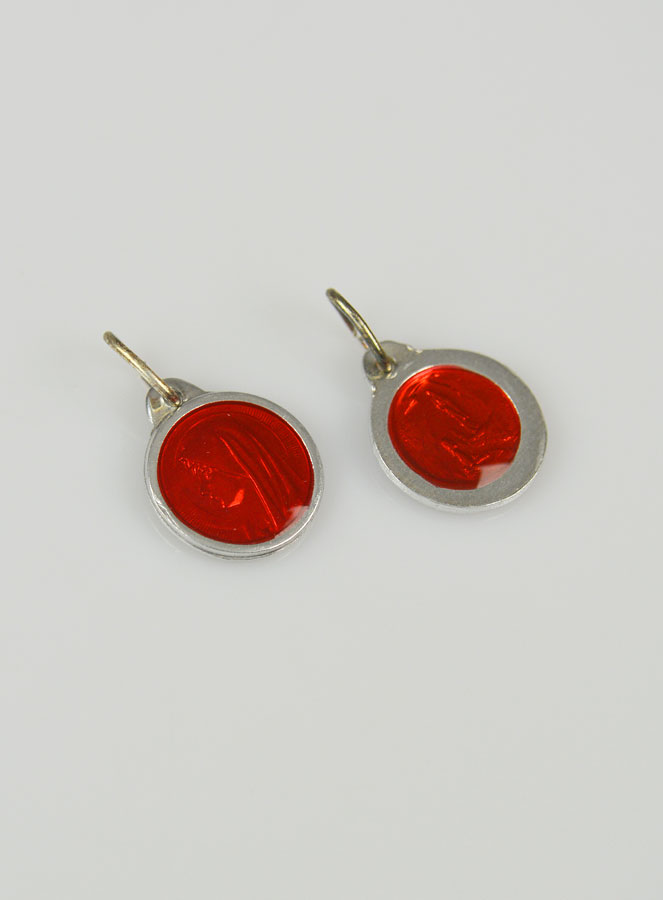 Médaille Vierge Marie - Rouge (pic 3)