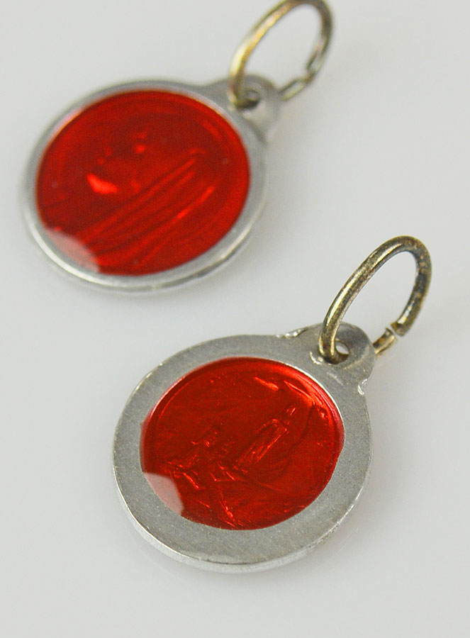 Médaille Vierge Marie - Rouge (pic 4)
