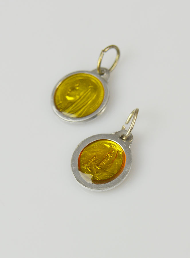 Médaille Vierge Marie - Jaune (pic 2)