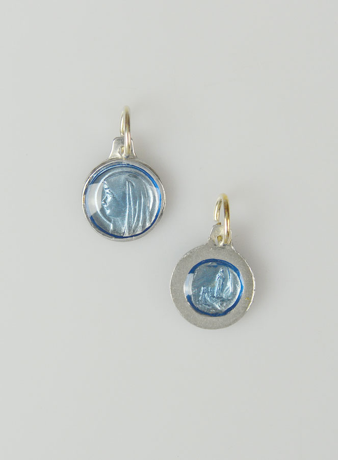 Médaille Vierge Marie - Bleu Gris (pic 1)