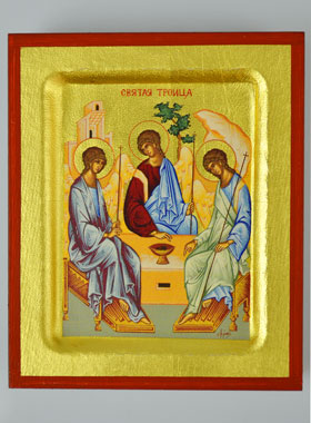 Icône Sainte Trinité de Roublev - 8 cm (pic 1)