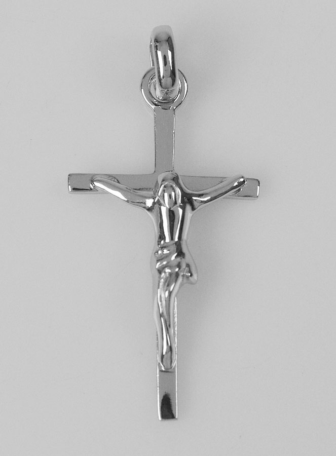 Pendentif Jésus-Christ en Argent Rhodié 22mm (pic 1)