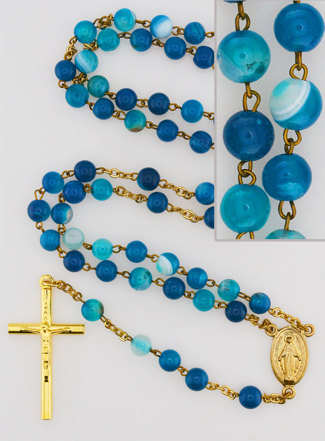 Chapelet Fashion en Perles d'Agate (pic 1)