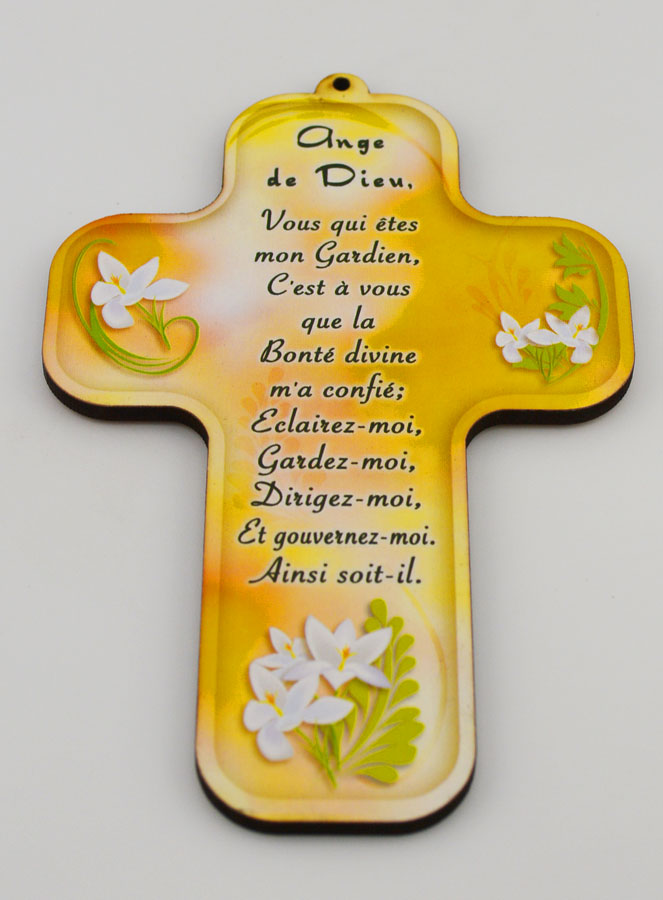 Croix en Bois Enfant Prière à notre Ange-Gardien (pic 2)