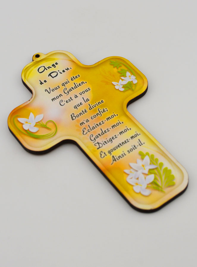 Croix en Bois Enfant Prière à notre Ange-Gardien (pic 3)